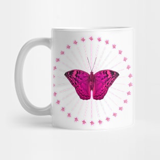 Butterfly - Flowers - Magenta - Africa Mug